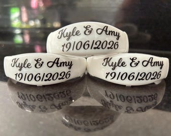 DIY names or Initial decals for Glow Bracelets Light Up Wristbands. Name sticker only