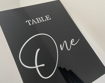 Vinyl Wedding Table Number stickers  -  Personalised Vinyl sticker  - Create Your own Table numbers Wedding Decor, Stickers