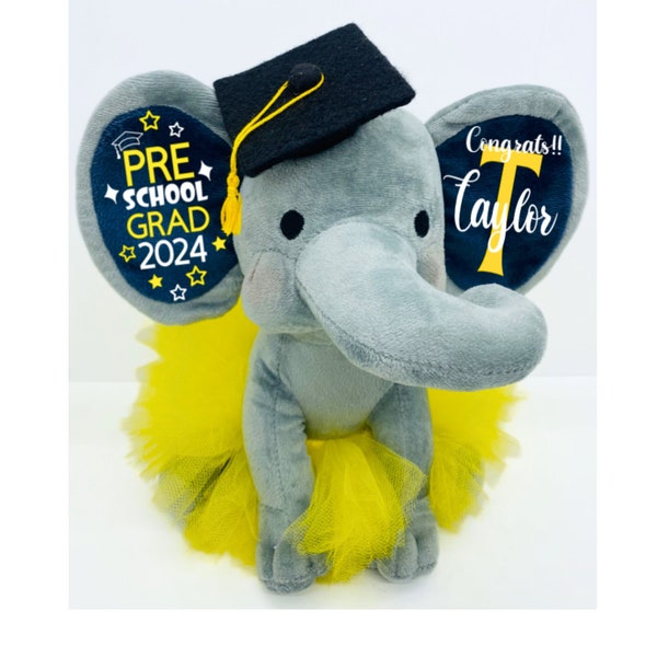 Cadeau pour diplômé d'âge préscolaire, souvenir pour diplômé d'âge préscolaire, éléphant souvenir, cadeau de remise des diplômes, souvenir personnalisé, diplômé d'âge préscolaire, cadeau pour diplômé d'âge préscolaire