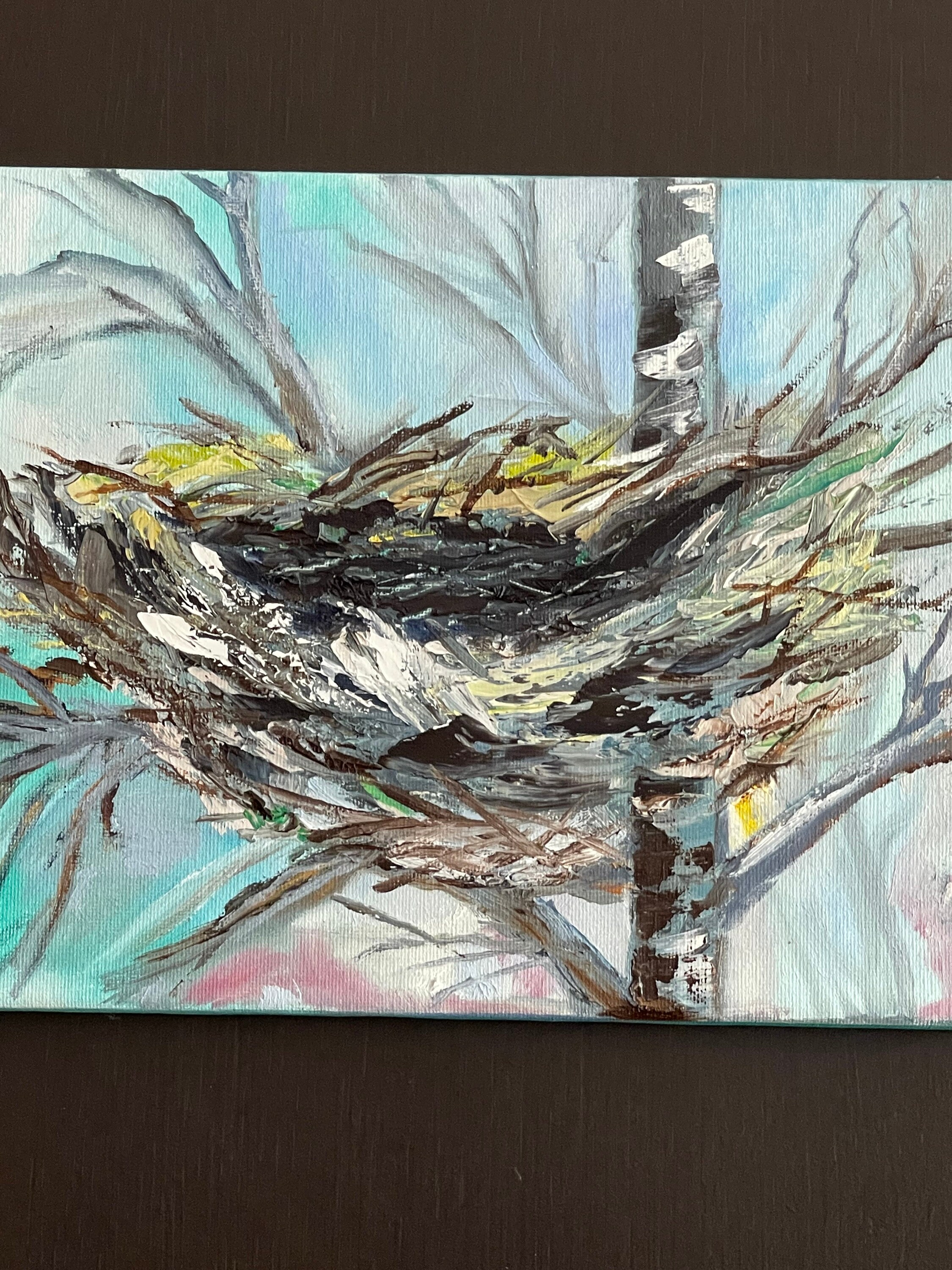 Bird's Nest Original Oil Painting - Etsy