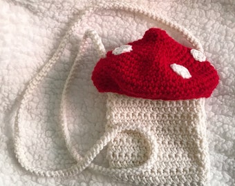 mushroom purse crochet