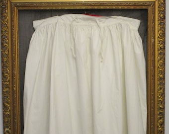 Oude katoenen petticoat rok. Victoriaanse stijl rok met gehaakt kant. Provence stijl.