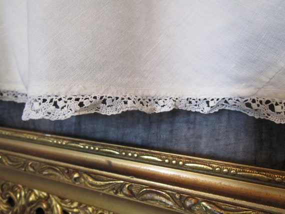 Old cotton petticoat skirt. Victorian style skirt… - image 7