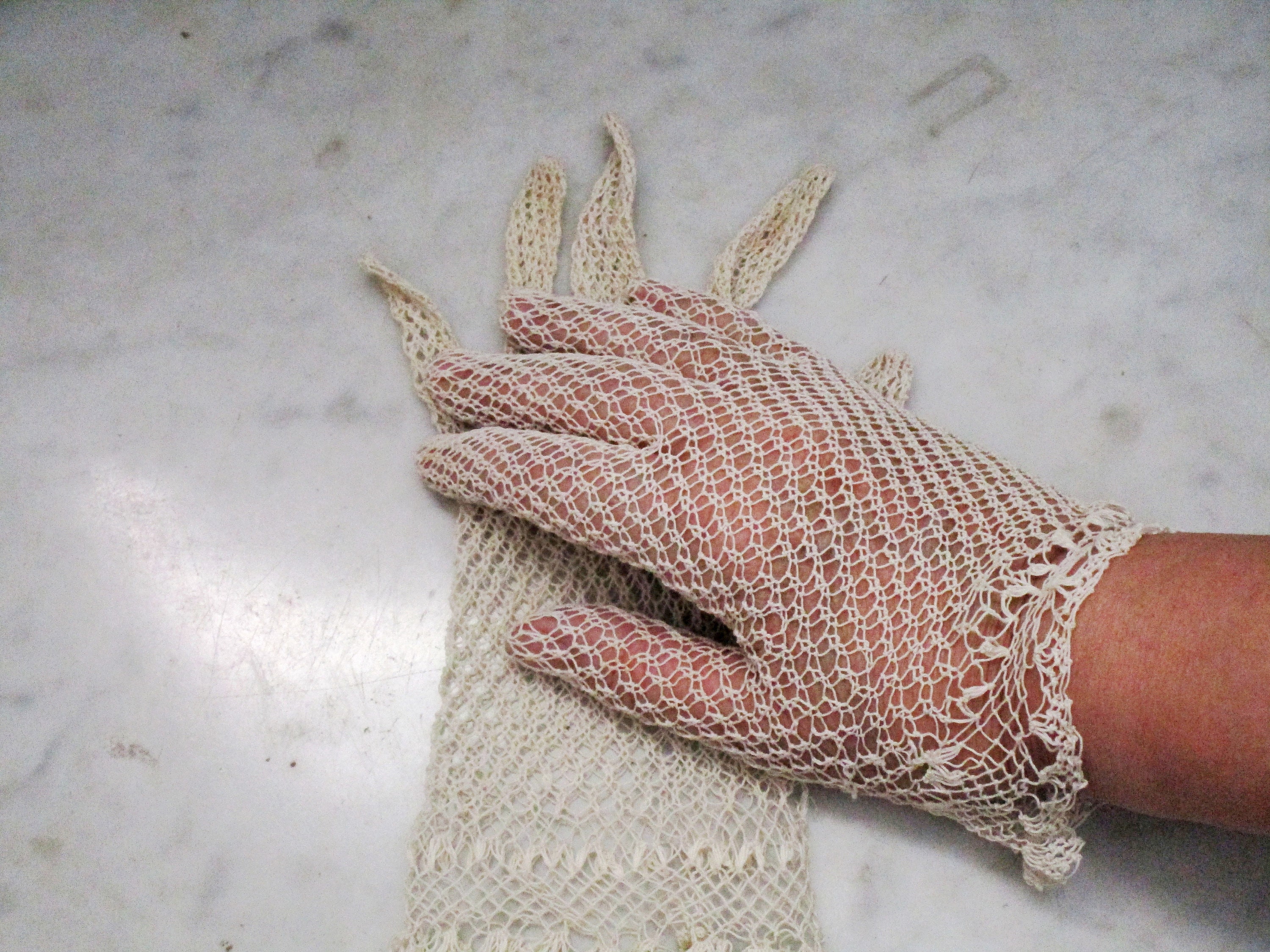 Handmade Crochet Lace Gloves White Color Cotton Gloves Etsy UK