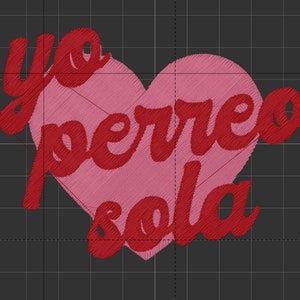 Bad Bunny Yo Perreo Sola embroidery file PES ONLY
