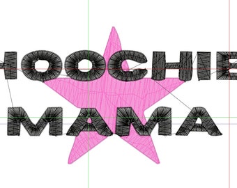 Archivo de bordado Hoochie Mama Star PES
