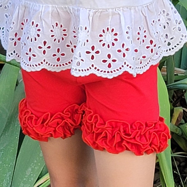 Black Ruffle Shorts Etsy