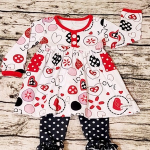 Vestido de San Valentín, vestido para niñas pequeñas, traje de algodón suave para San Valentín