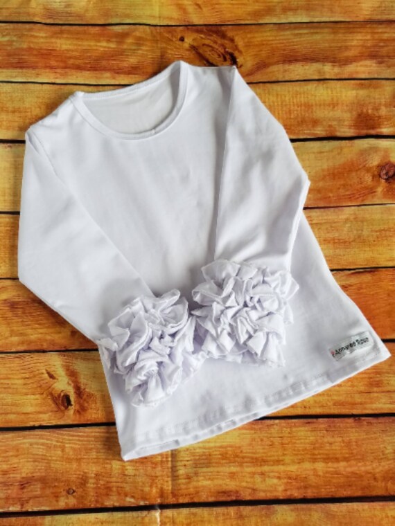 baby girl ruffle shirt