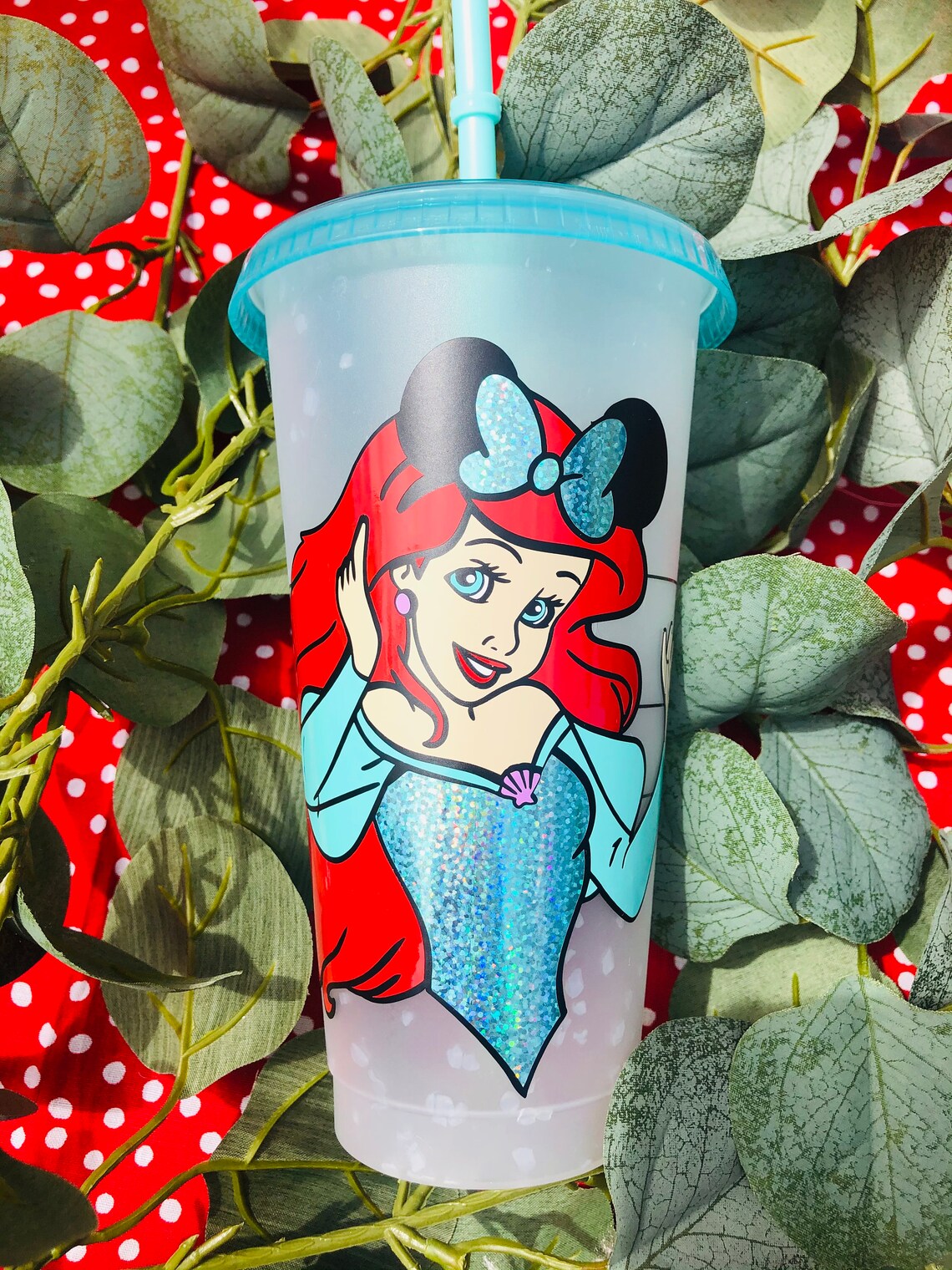 Disney princesses Starbucks tumblers Etsy