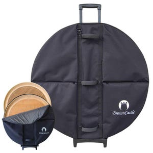 Luggage Style Crokinole Board Padded Carry Case for Tournament Size Boards