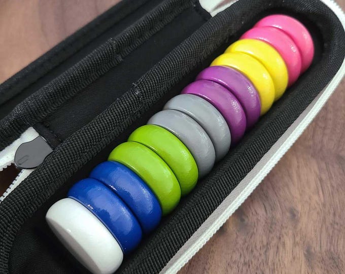 Tabletop Disc Dexterity Game, Travel Multi-color Discs for Multi-Player Game
