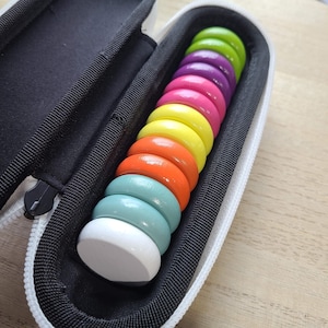 Tabletop Disc Dexterity Game, Travel Multi-color Discs for Multi-Player Game