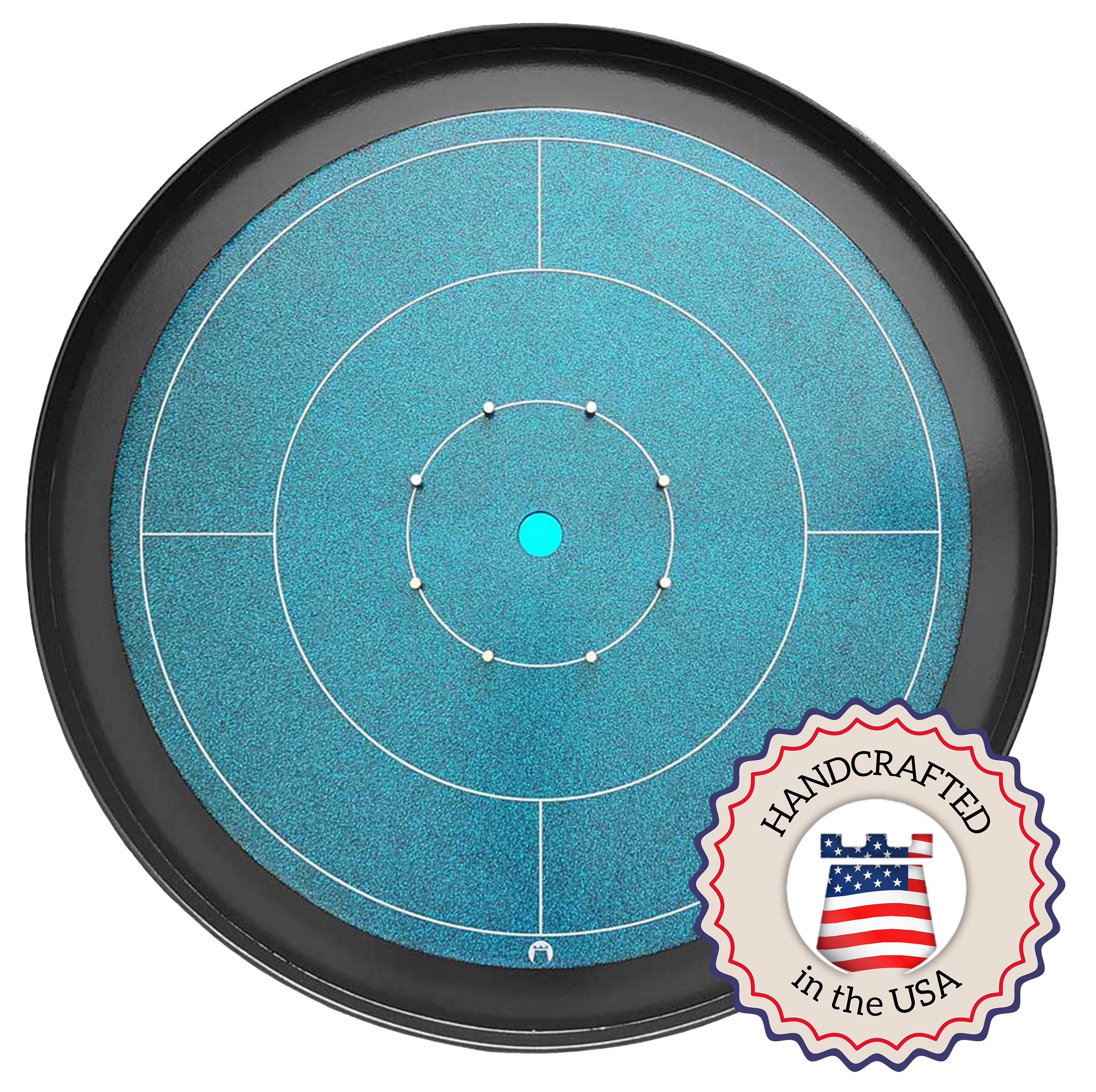 The Crokinole Crown Jewels, "Sapphire" Crokinole Tabletop Game Board
