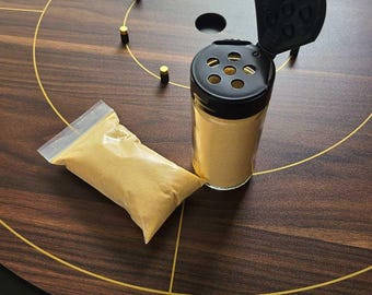 Gliss Shuffleboard Powder for Crokinole, Glass Shaker Bottle or Refill