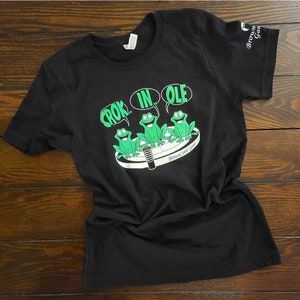 Crokinole Shirt, Funny &#39;Crok&#39;ing Frogs