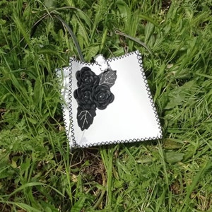White Bucket Bag Genuine Leather Crossbody Bag Floral Bucket - Etsy