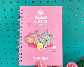 Keep Calm and Garden A6 Notebook