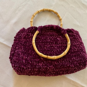 Handmade crochet handbag