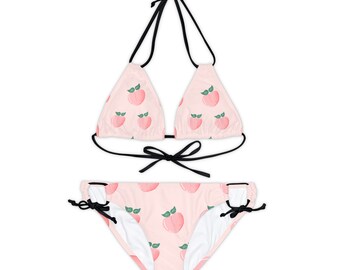 Ensemble bikini à lanières (AOP)