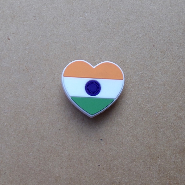 India flag shoes charm, gift for indians, ready to ship, for any occasion