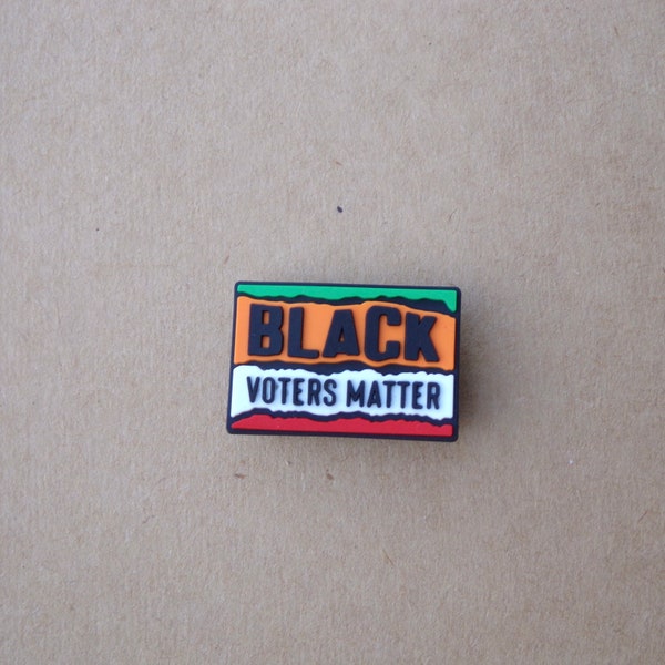 Black voters matter shoes charm, gifts for black voters, voting charm