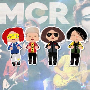 Fun Ghoul Sticker, Danger Days Sticker, Killjoys Sticker, Kobra Kid, Party Poison, Jet Star Ray Toro,  Frank Iero Sticker, CassieMakesArt