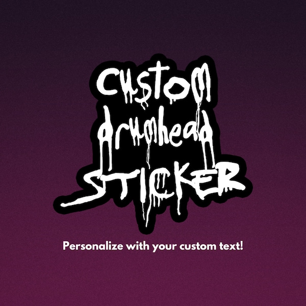 Goth Text Custom Sticker Etsy