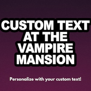 Custom Vampire Mansion Sticker, MCR Stickers, Elder Emo Sticker, Vampire Sticker, My Chemical Romance Sticker | CassieMakesArt