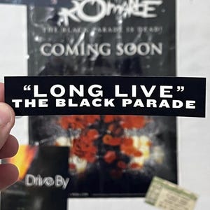 Long Live The Black Parade Sticker, Emo Sticker, Black Parade Sticker, Emo Parade, Elder Emo Sticker, My Chem Sticker, MCR Sticker