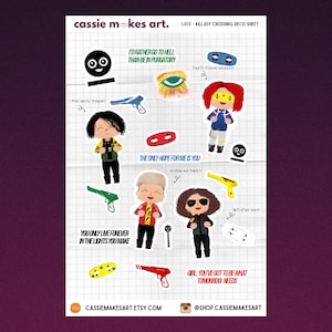 My Chemical Romance Cartoon Stickers, Danger Days Stickers, ACNH Stickers, Foundations of Decay, MCR5, MCR Stickers, Gerard Way Stickers
