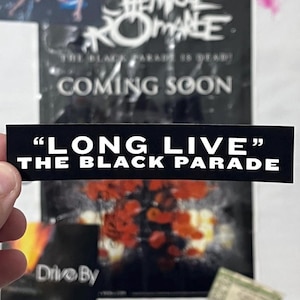 Long Live The Black Parade Sticker: Emo Music Decal