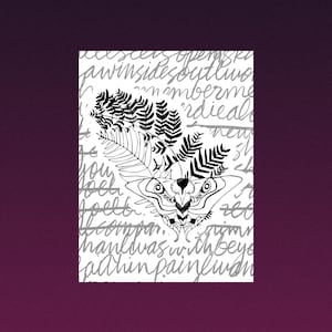 Moth Art Print, Nature Print, Ellie Moth Tattoo, Moth Wall Art, Ellie Williams Print, TLOU, Gaming Art Print, Game Room Art
