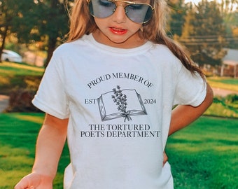 The Tortured Poets Department Shirt YOUTH Tee, TSwift New Album Shirt, Alls Fair in Love and Poetry, Swiftie Shirt, Little Swiftie TTPD