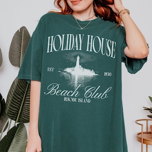 Holiday House Rhode Island Beach Club Social Tee Comfort Colors Swiftie Shirt The Last Great American Dynasty Folklore Album TS Inspired
