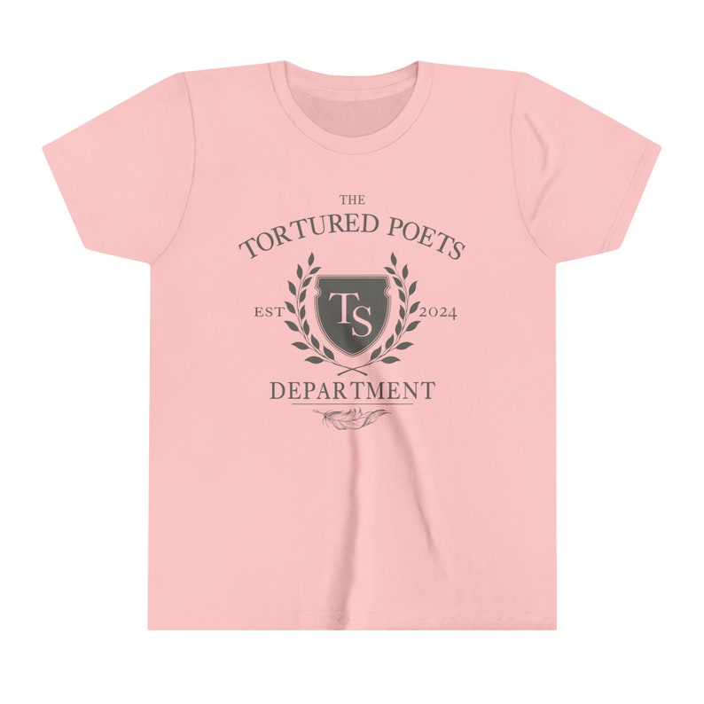The Tortured Poets Department Shirt YOUTH Tee, TSwift New Album Shirt, Alls Fair in Love and Poetry, Swiftie Shirt, Little Swiftie TTPD Pink