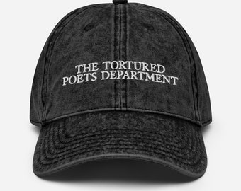 El Departamento de Poetas Torturados BORDADO Sombrero de papá vintage, Nuevo álbum de TSwift, Todo es justo en el amor y la poesía, Camisa Swiftie, TTPD Swiftie