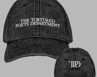 El Departamento de Poetas Torturados BORDADO Sombrero de papá vintage, Nuevo álbum de TSwift, Todo es justo en el amor y la poesía, Camisa Swiftie, TTPD Swiftie