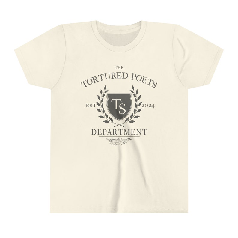 The Tortured Poets Department Shirt YOUTH Tee, TSwift New Album Shirt, Alls Fair in Love and Poetry, Swiftie Shirt, Little Swiftie TTPD Natural