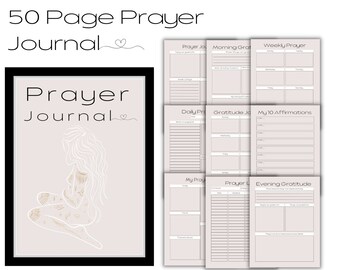 Prayer Planner and journal. Prayer notes, Sermon notes, Prayer templates, Goodnotes template
