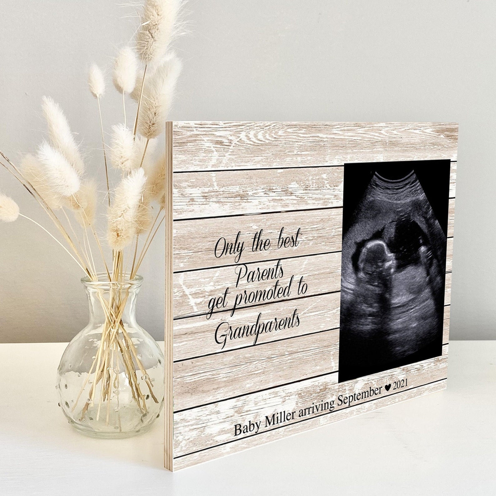 Sonogram Frame Ultrasound Frame Pregnancy Reveal to Parents Etsy
