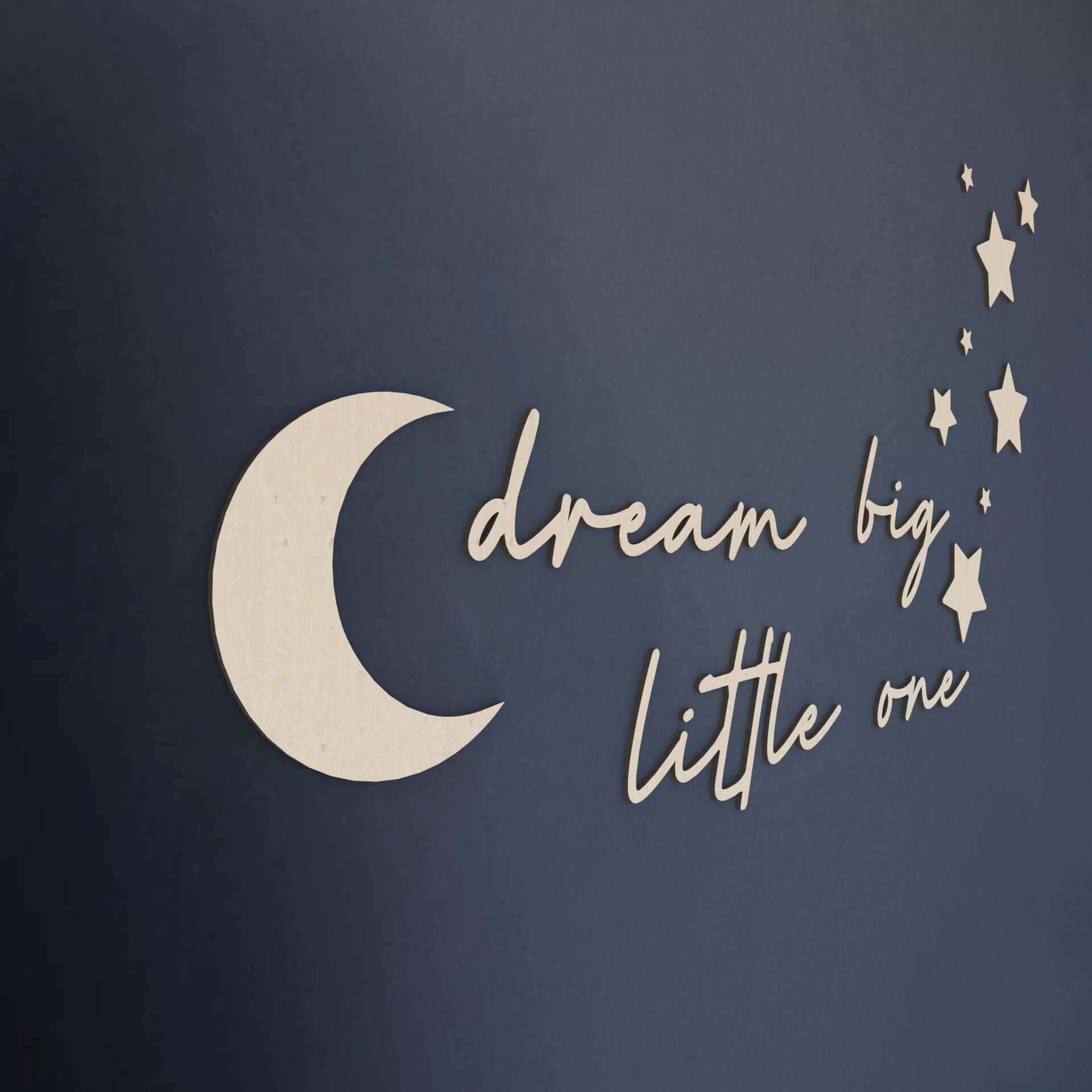 Dream Big Little One Wooden Wall Art Nursery Kids Baby Etsy