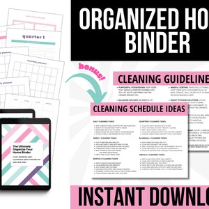 Cleaning Planner, Cleaning Checklist, Cleaning Schedule, Weekly House Chores, Adhd Clean Home, Monthly, Household Planner Printable
