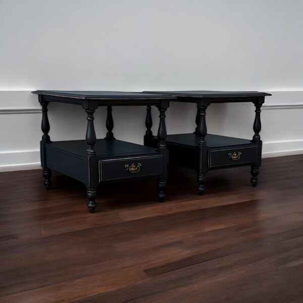 Distressed Nightstand - Etsy