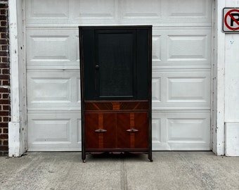 Stunning Antique Art Deco Cabinet, Mid Century Furniture, Dining Room Furniture, Dining Set, Painted Cabinet, Painted Hutch, Vintage Hutch