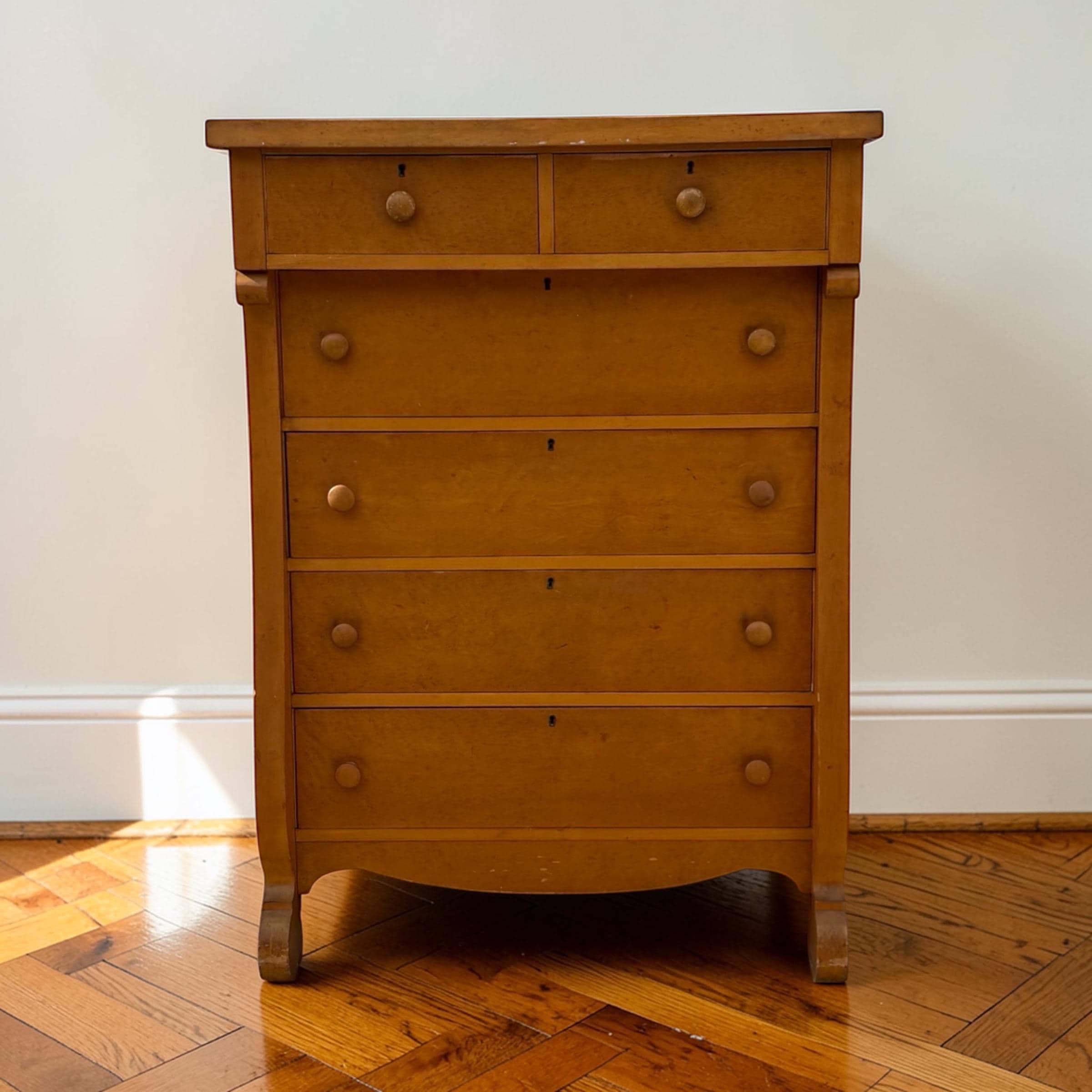 Vintage Maple Chest of Drawers - Etsy