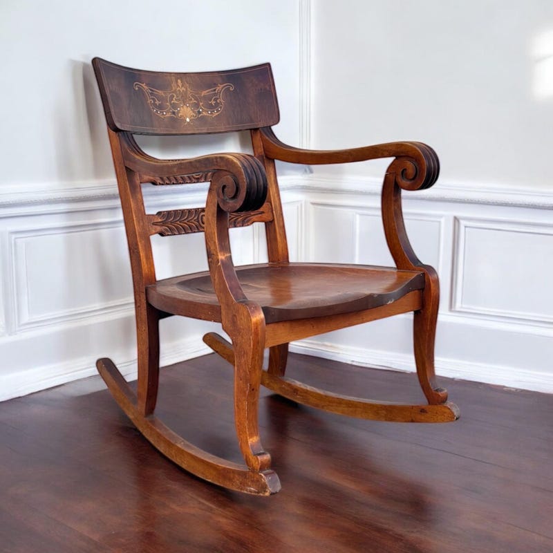 Antique Rocking Chair - Etsy