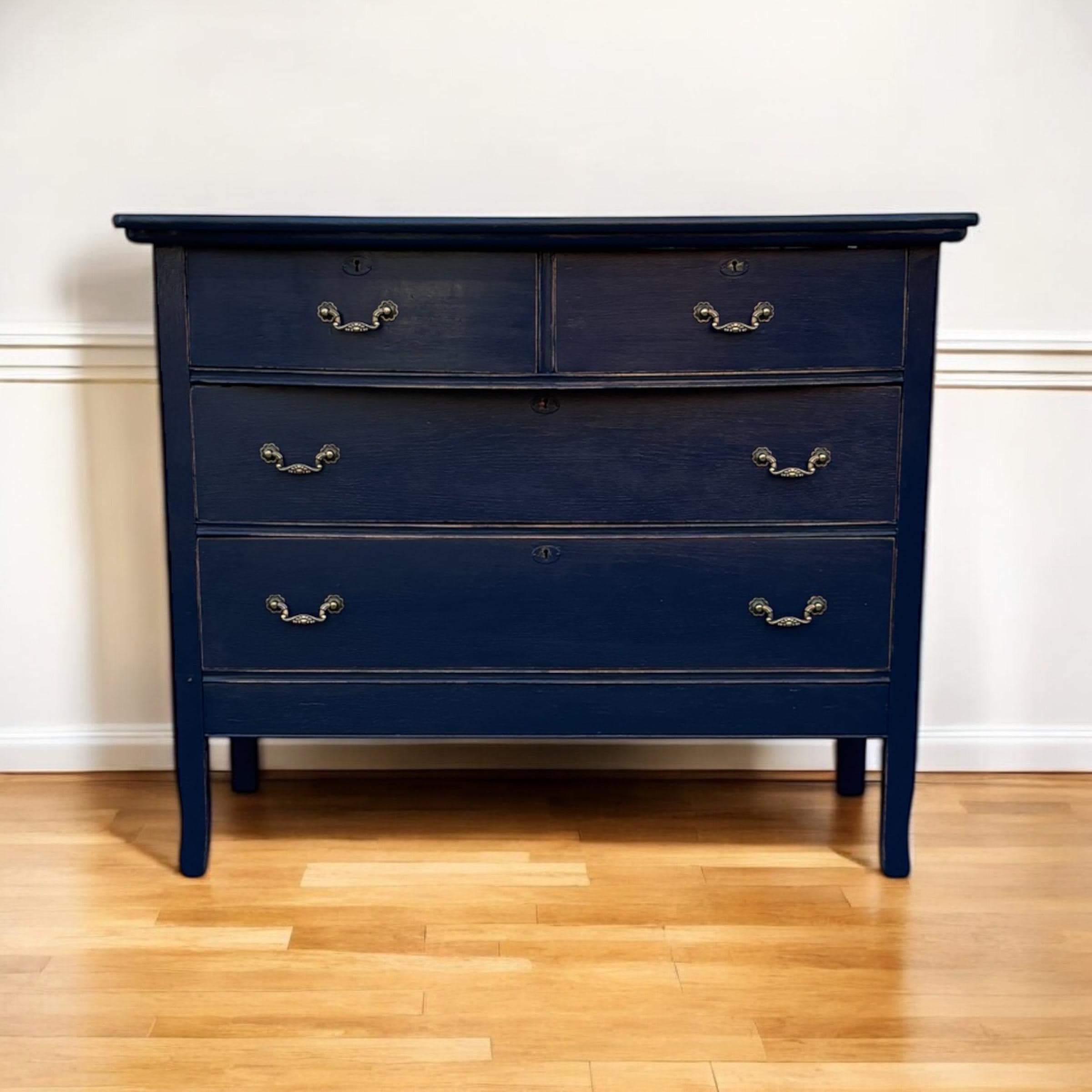 navy blue vintage dresser Vintage Stihl Dresser