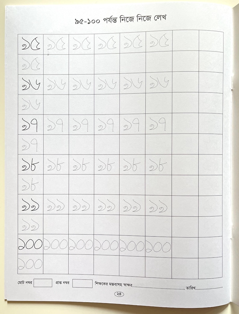 Bengali Numbers Coloring Book: Bangla Writing Practice for Kids - Etsy