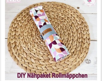 NEU: Rollmäppchen "ROMY" für Kinder und Erwachsene DIY Nähpaket/Nähset Stiftemäppchen